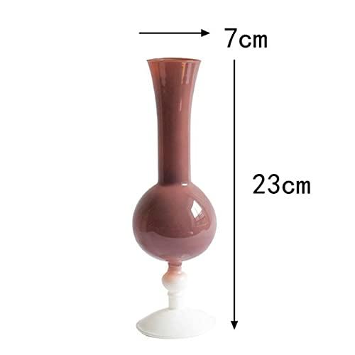 【並行輸入品】Vase Vintage Glass Vase Home Decor Pots Decorative Flower Pot Gl_4
