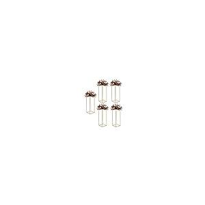 【並行輸入品】HENHAIY Flower Stand Wedding， 5X Metal Table Flower Vase Stand，_2