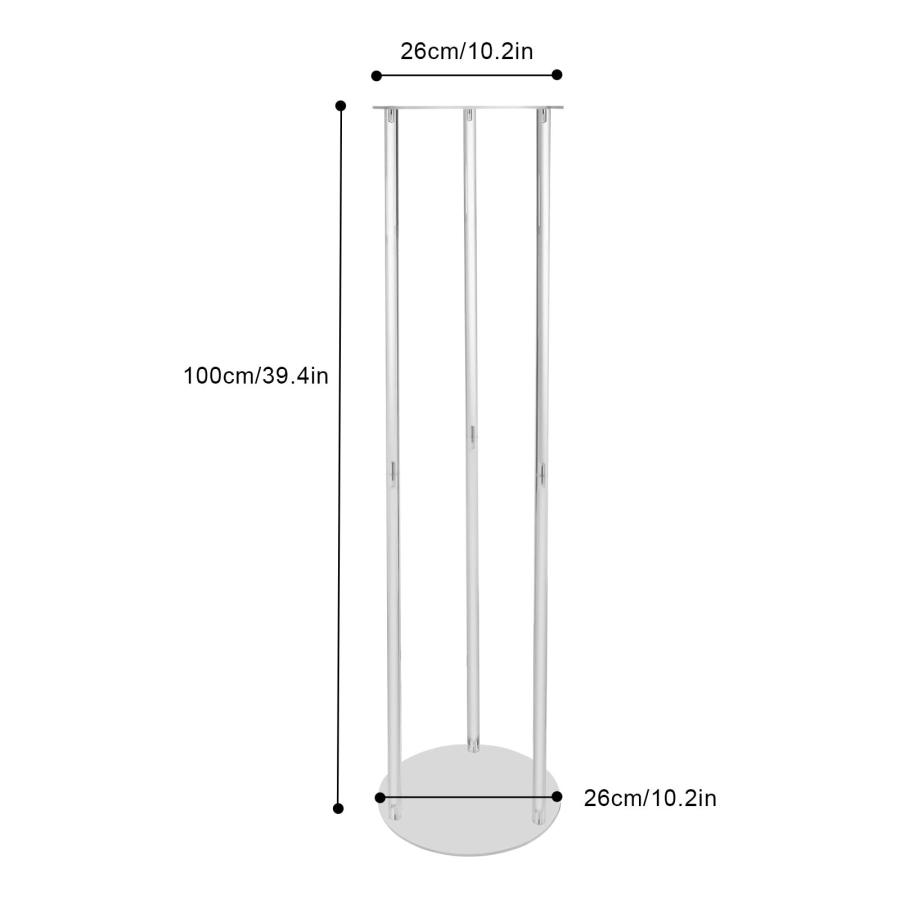【並行輸入品】LOYALHEARTDY 10PCS Clear Flower Vase for Centerpieces， 39.4inch_6
