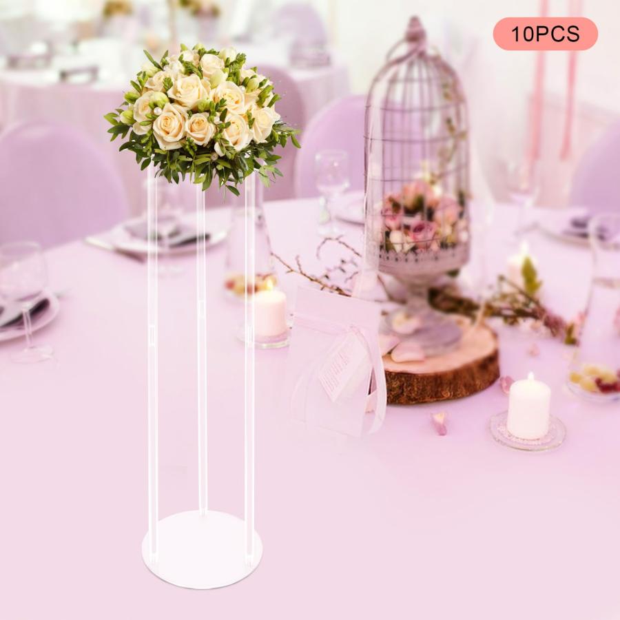 【並行輸入品】LOYALHEARTDY 10PCS Clear Flower Vase for Centerpieces， 39.4inch_9