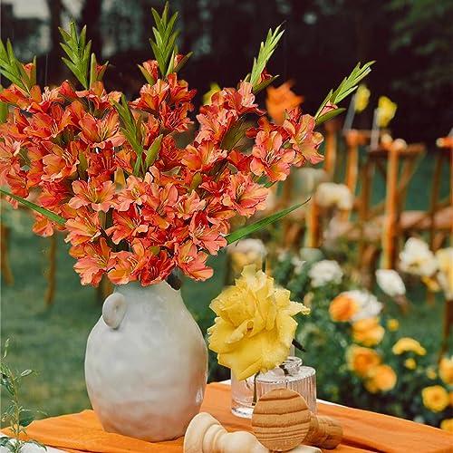 並行輸入品】Raxcelivia 6個パック グラジオラスの花 造花蘭植物 長い