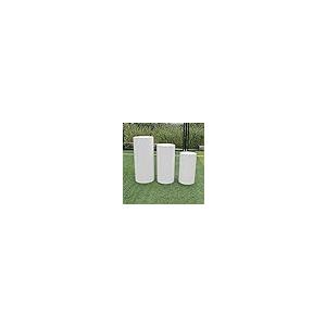 【並行輸入品】SJUENSXH 3PCS White Round Cylinder Pedestal Stands for Parties,の画像