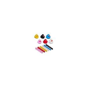 【並行輸入品】Relaxdays Bath Ducks, Set of 48, Children's Toys, 6 Different Coの画像