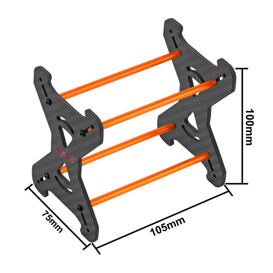 【並行輸入品】TCRC カーボンファイバー 1インチ ホイール タイヤラック 1/18 1/24 RCクローラーカー SCX24 AX24 TR |  | 03