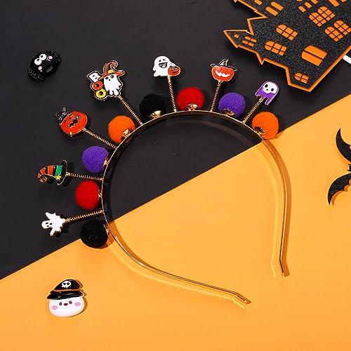 【並行輸入品】HSWE Halloween Headbands Funny Witch Hat Pumpkin Spooky Ghost BO