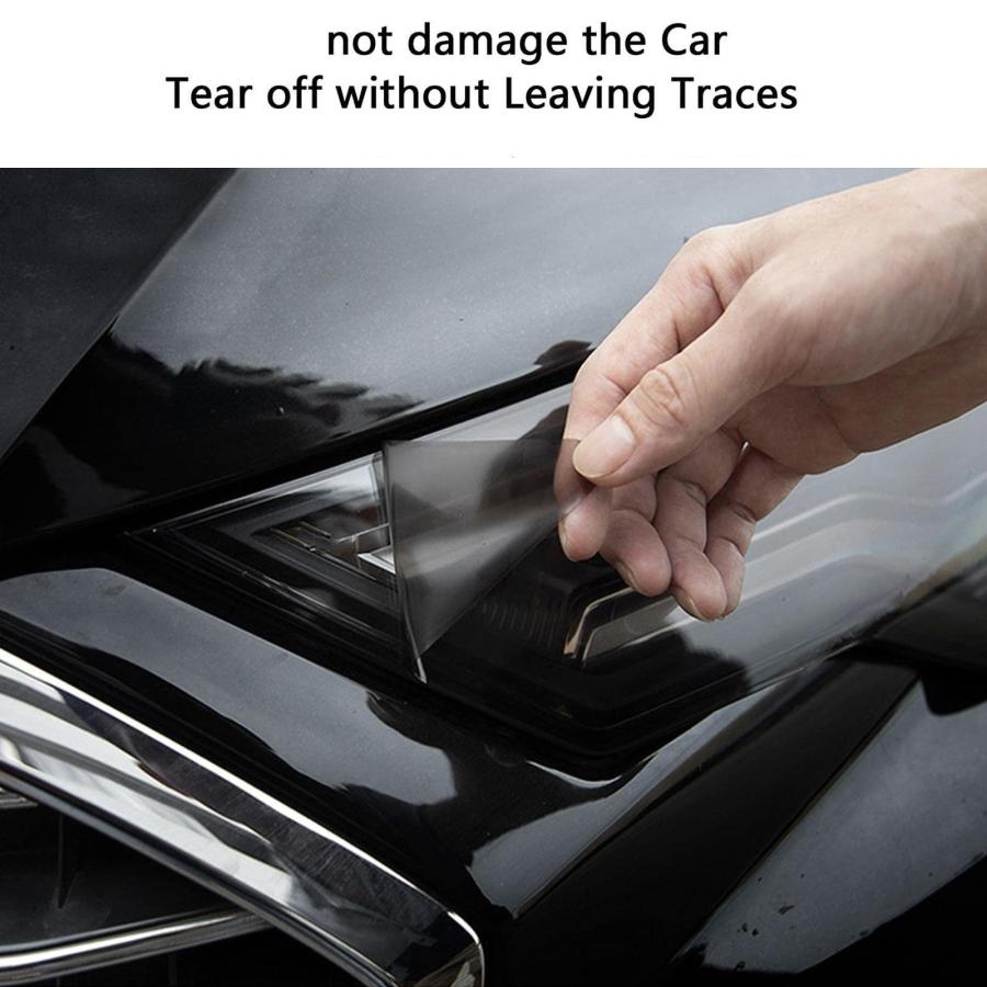【並行輸入品】ヘッドライト保護フィルム に適合するAudi A4 2016 2019 スモークブラック車のヘッドライト保護フィルム スクラッチ_9