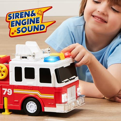 【並行輸入品】JOYIN 特大 33インチ はしご 消防車 おもちゃ 子供用 3歳以上   ライト、サイレン、ホース、ポンプ。 JOYIN Exの画像
