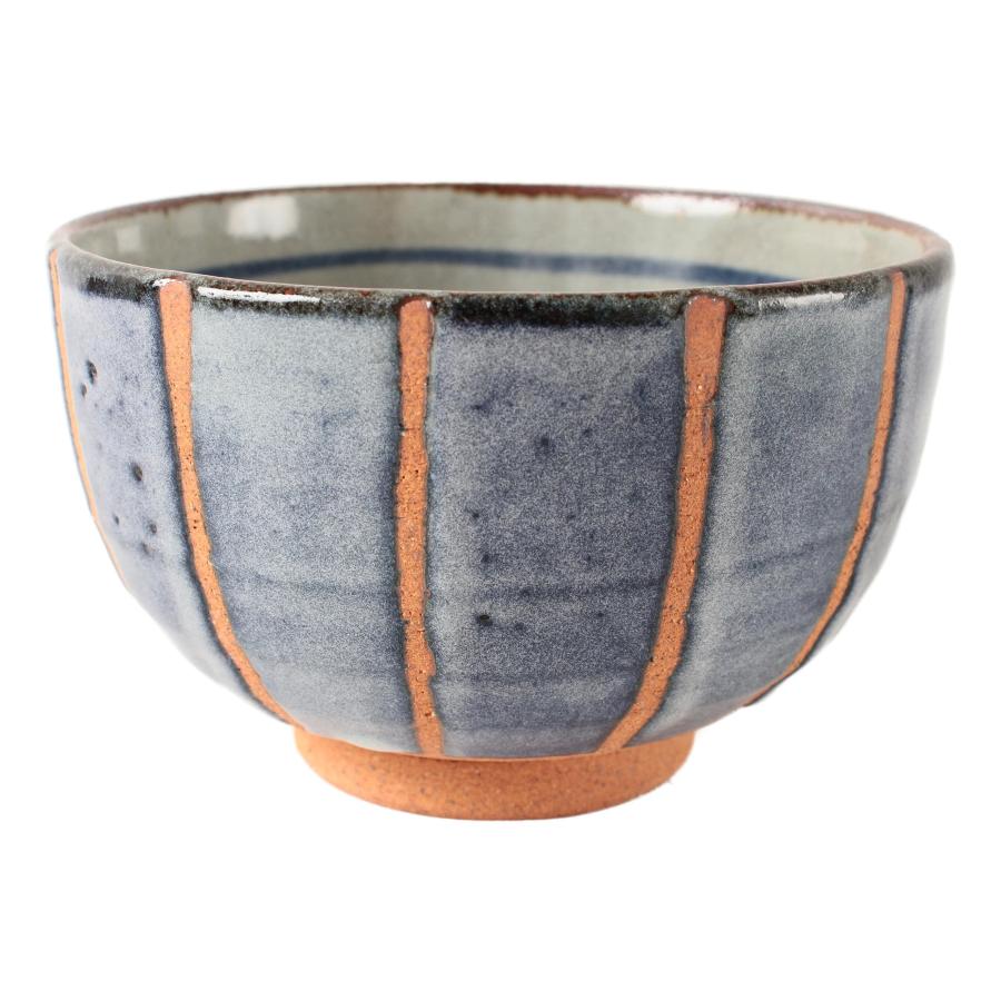 Mino ware Japanese Pottery Hand crafted Donburi Bowl Navy Blue & 並行輸入品