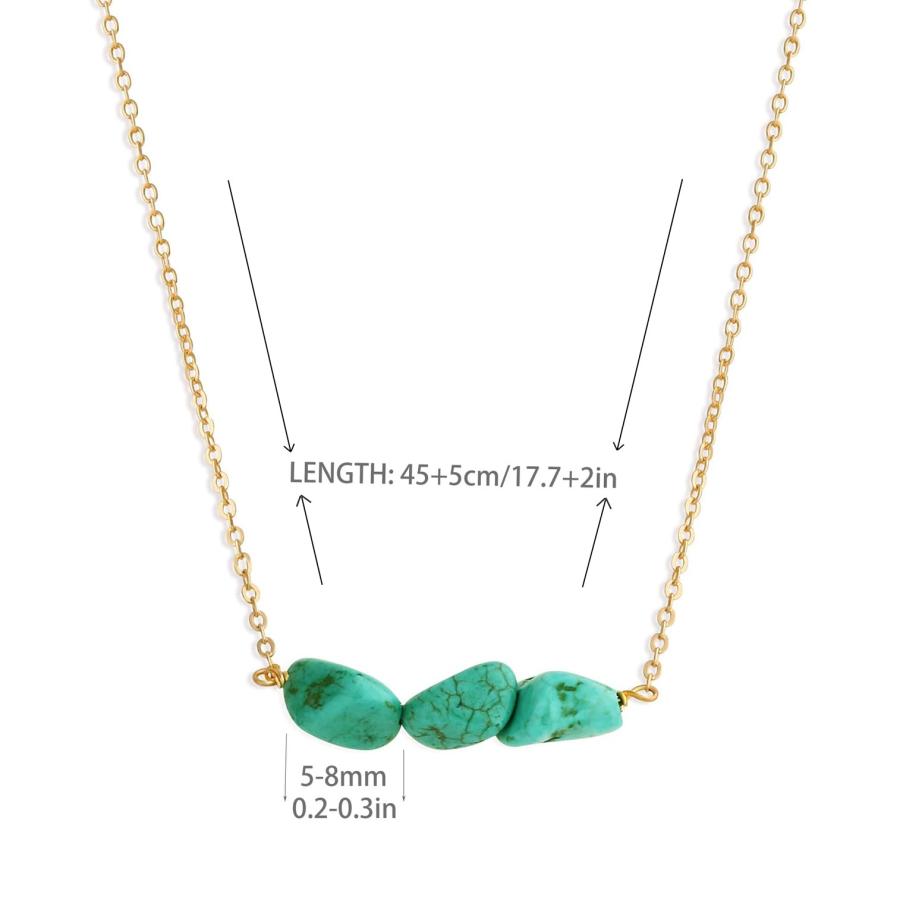 【並行輸入品】YDJIA ハンドメイドターコイズネックレス レディース 本物のターコイズジュエリー ターコイズペンダントネックレス ウエスタンジ |  | 09