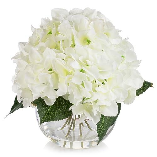 【並行輸入品】ENOVA FLORAL シルクアジサイ 造花 ボール花瓶 フェイクウォーター シルクフラワーアレンジメント 花瓶に ホームデコレ_1