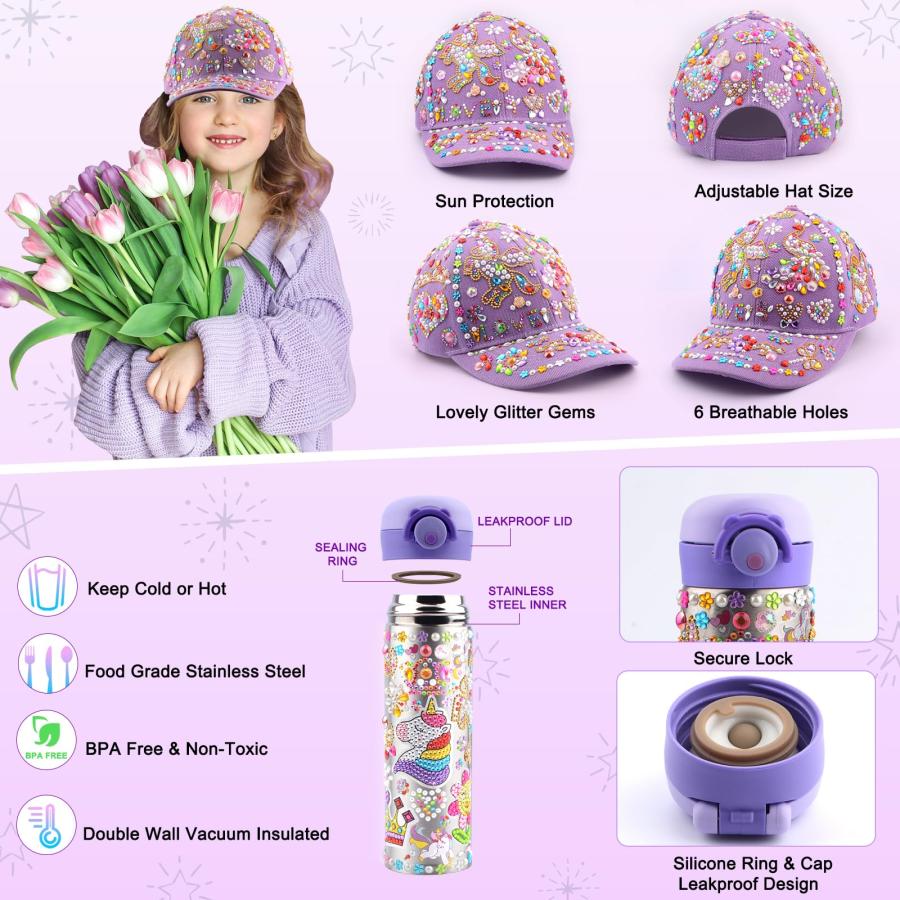 【並行輸入品】Crafts Gifts for Girls Kids 6 12 Decorate Your Own 17oz Water Boの画像