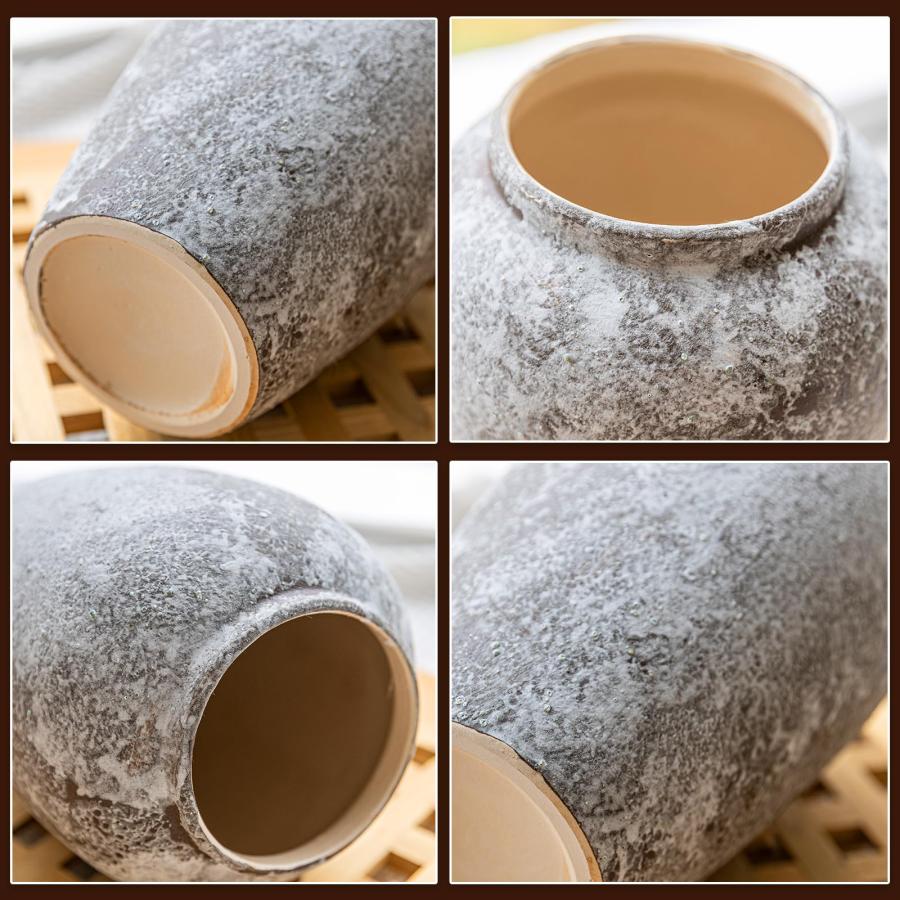【並行輸入品】COTYNI 素朴なセラミック床 大型花瓶 農家の装飾 陶器粘土 トールテラコッタ花瓶 花用 陶器の花瓶 リビングルームの装飾用_9