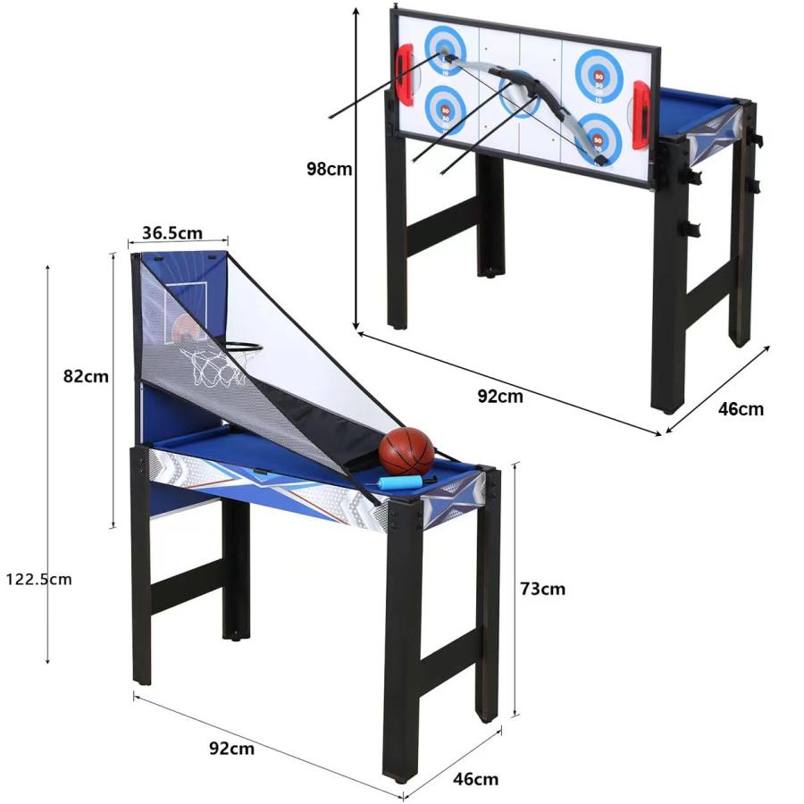 【並行輸入品】5イン1 ミニマルチゲームコンビネーションテーブルセット 卓球テーブル プールテーブル アーチェリー スライドホッケー バスケット |  | 03