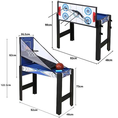 【並行輸入品】5イン1 ミニマルチゲームコンビネーションテーブルセット 卓球テーブル プールテーブル アーチェリー スライドホッケー バスケット |  | 04