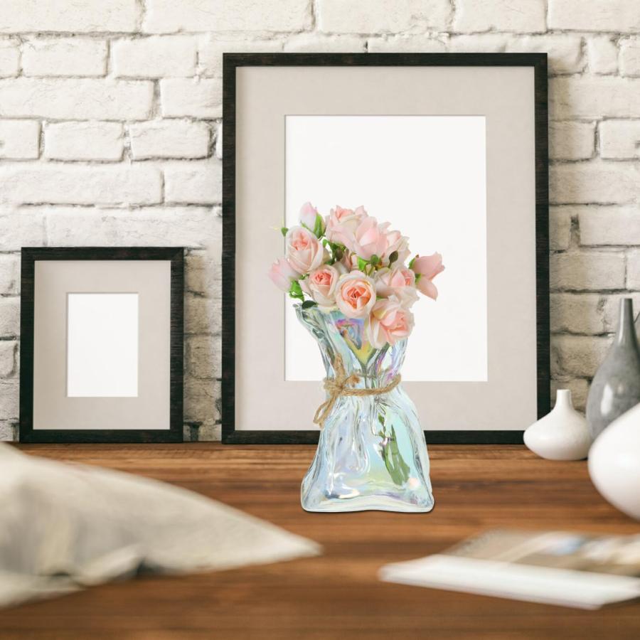 【並行輸入品】Artibetter 不規則な花瓶 クリア花瓶 フラワーポット ホームデコレーション センターピース用の小さな花瓶 抽象的な花瓶 |  | 06