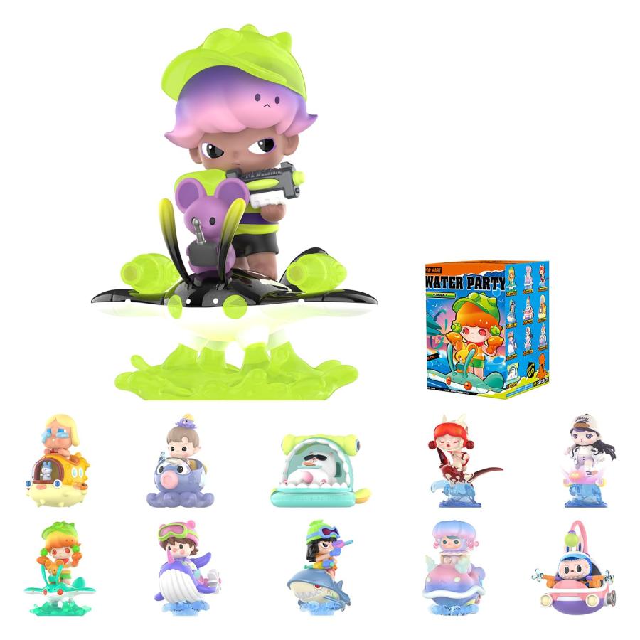 並行輸入品】POP MART Water Party Blind Box Figures, Random Design