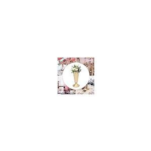 【並行輸入品】LOHISHILO 10Pcs 9.8in Flower Trumpet Vase Stand Metal Floor Stan_8
