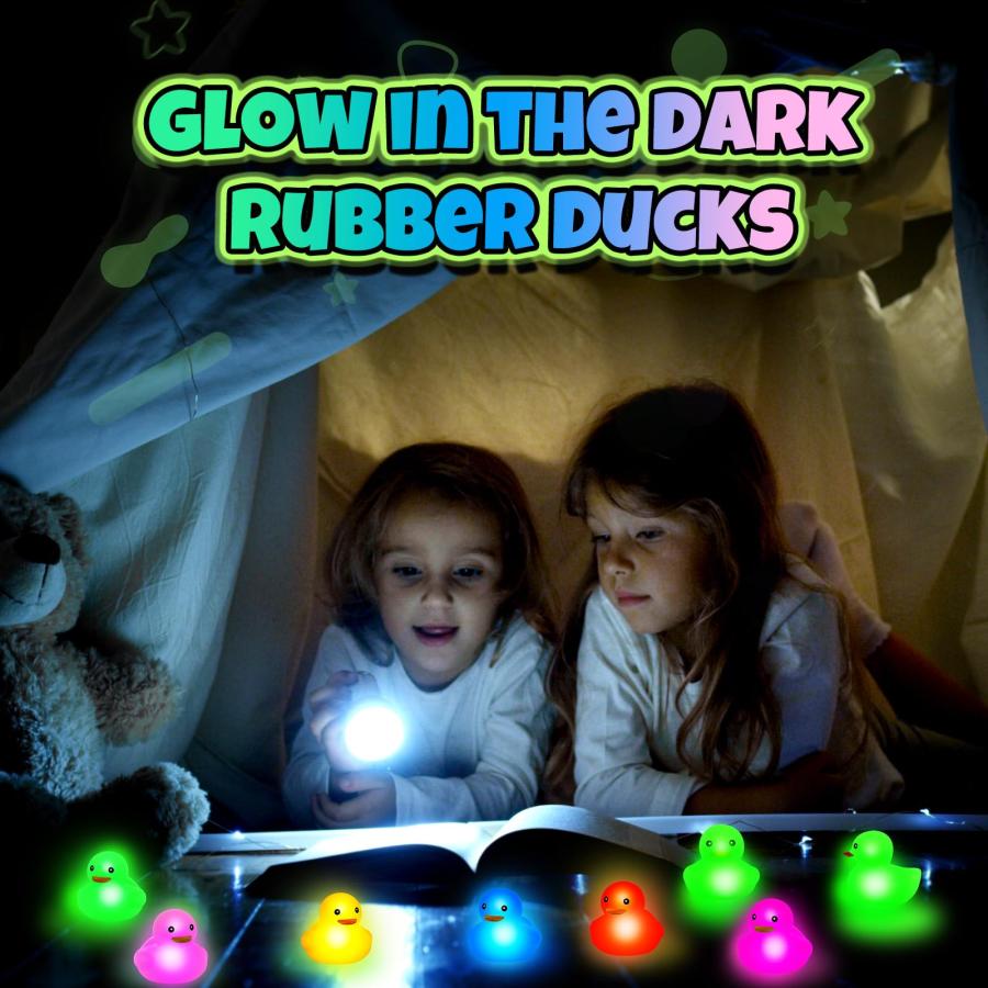 【並行輸入品】Deekin LEDライトアップラバーダック 2インチ ミックスカラー かわいい小さなアヒル 光るおもちゃ アヒル 誕生日パーティ |  | 06