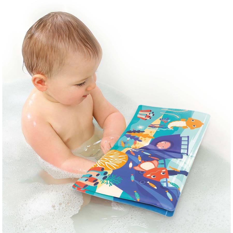 【並行輸入品】LUDI Plastic Play Book for Bath time 5 Finger Puppets: Sea B_8