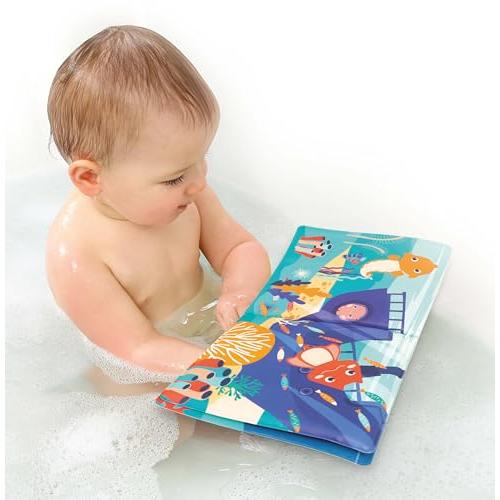 【並行輸入品】LUDI Plastic Play Book for Bath time 5 Finger Puppets: Sea B_9