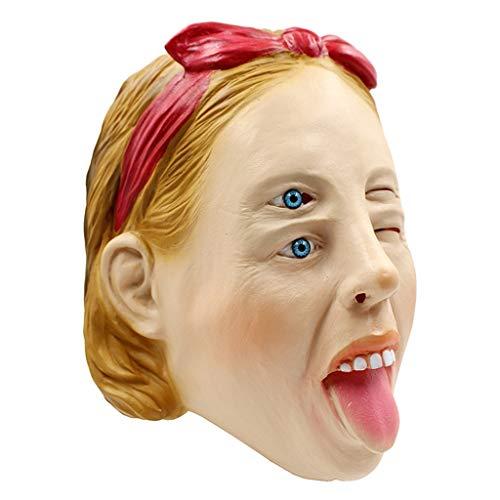 【並行輸入品】Party Favors Novelty Halloween Costume Party Latex Head Woman Do