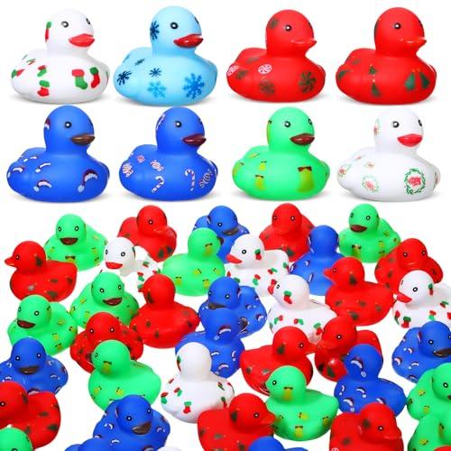 【並行輸入品】Hiboom 200 Pcs Christmas Bath Toys Rubber Ducks for Boys Girls S_1