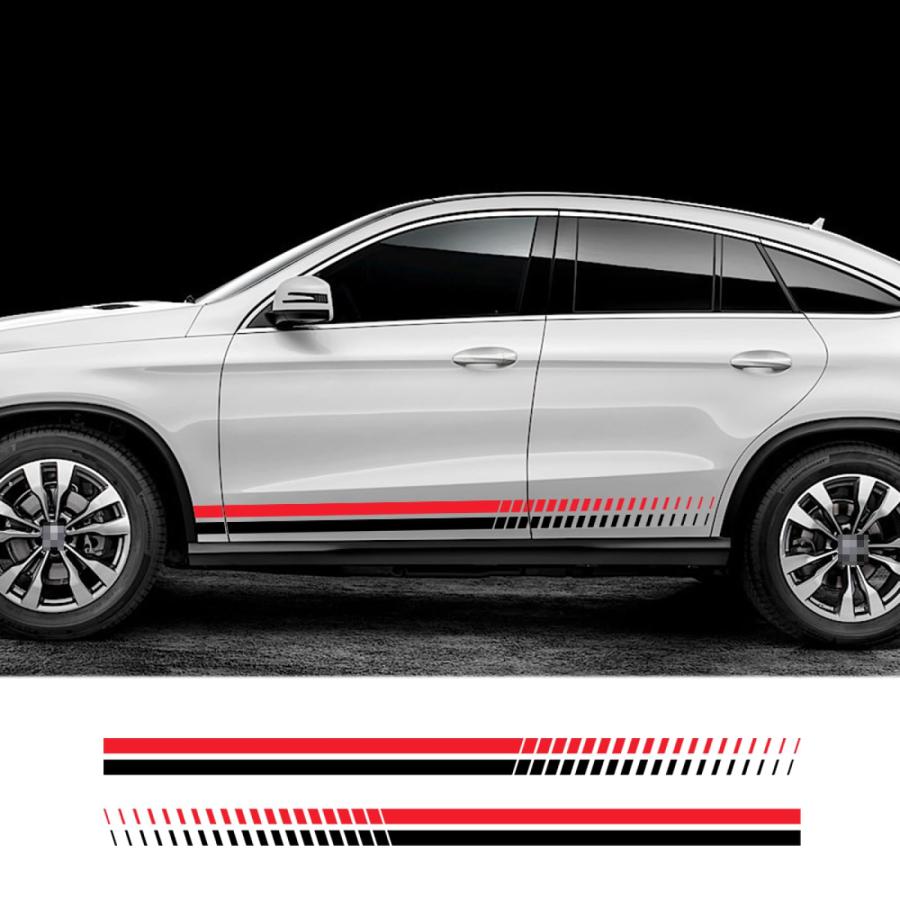 【並行輸入品】車のステッカー自動ドアサイドビニールデカールアクセサリーアウディ用起亜用フィアット用BMW用フォード用フォルクスワーゲン用トヨタ用 |  | 06