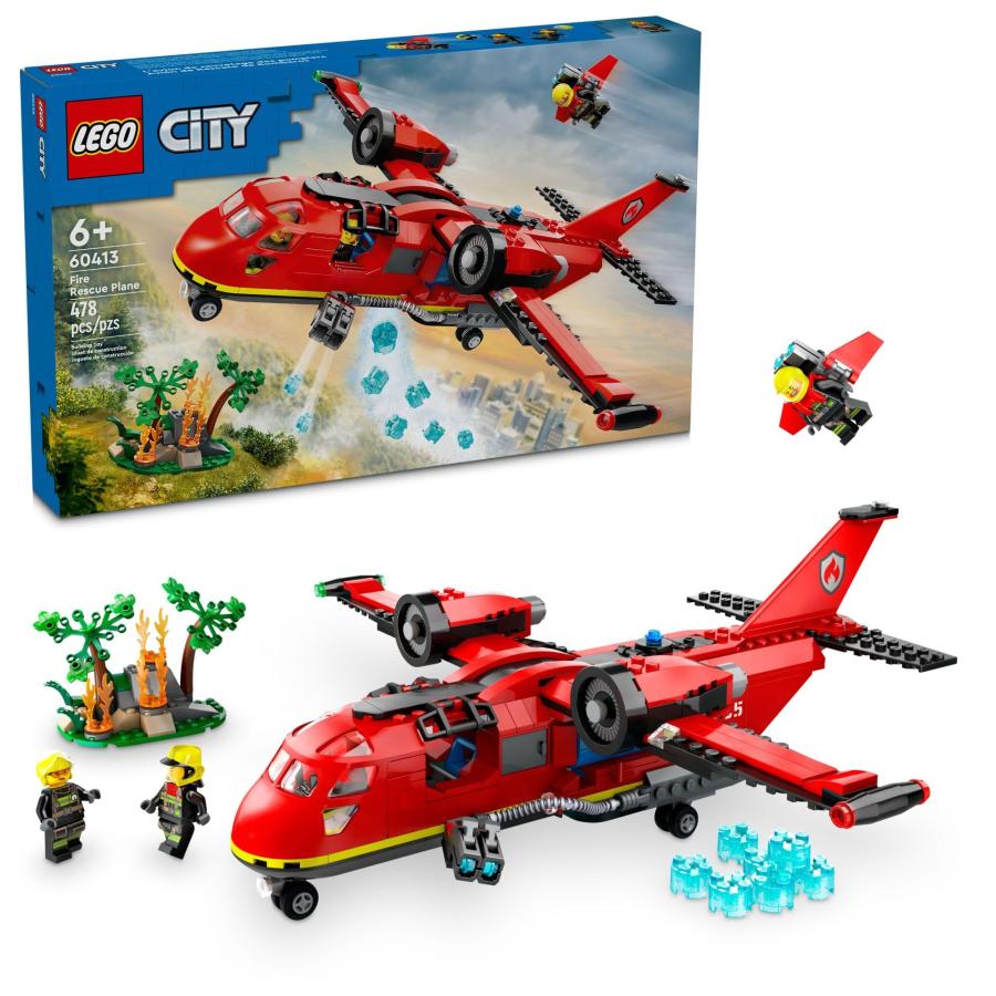 【並行輸入品】LEGO City Fire Rescue Plane Toy for Kids and Fans of Firefighterの画像