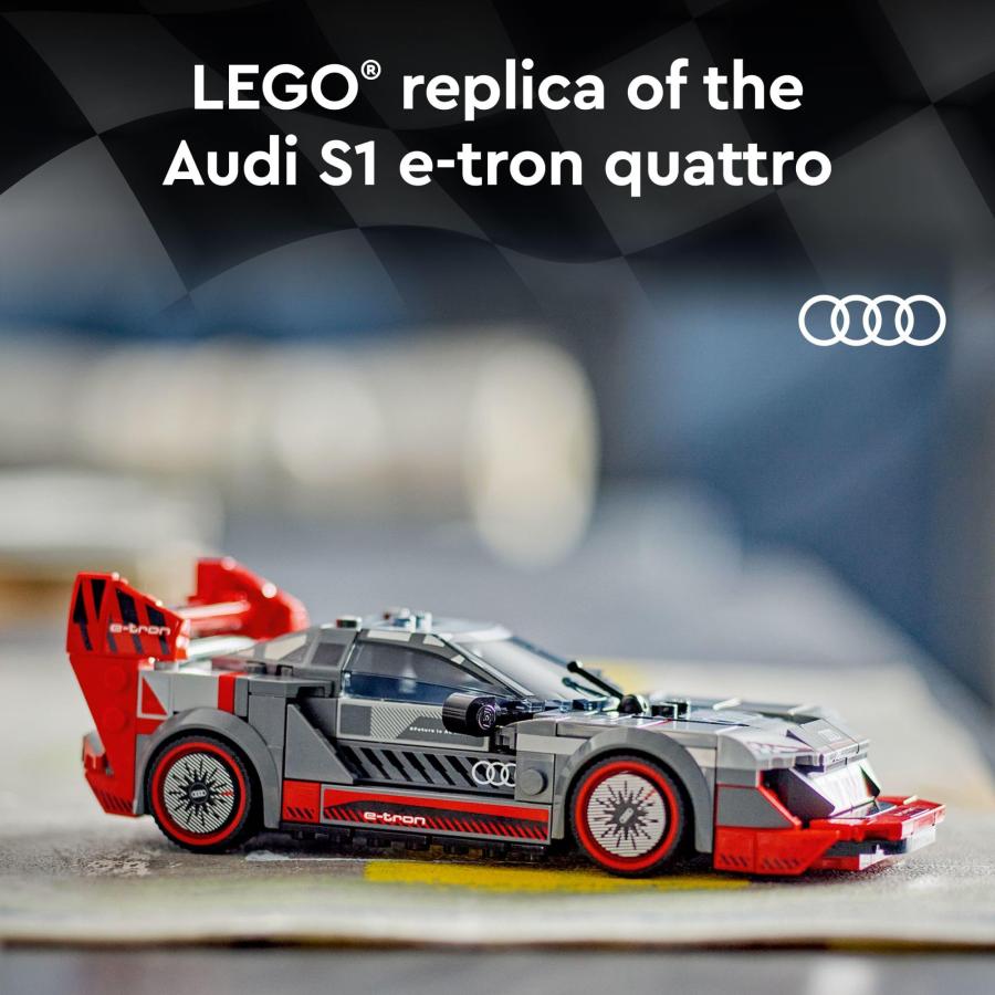 LEGO スピードチャンピオン アウディ S1 e tron クアトロ レースカーおもちゃ車 組み立て可能 アウディ おもちゃ車  並行輸入品｜allinone-d｜04