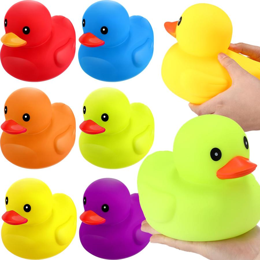 並行輸入品】Leyndo ゴム製アヒル お風呂用おもちゃ 7.1インチ