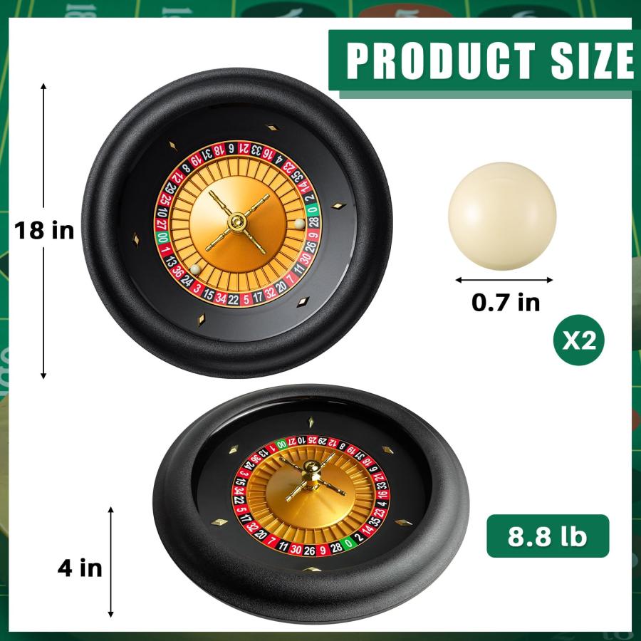 並行輸入品】Leyndo 18インチ ABS プロフェッショナルルーレット