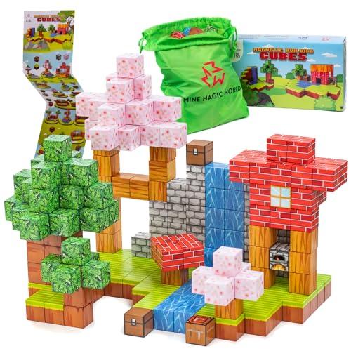 【並行輸入品】Magnetic Blocks Building Toys 120PCS   Build Mine Magnet World Sの画像