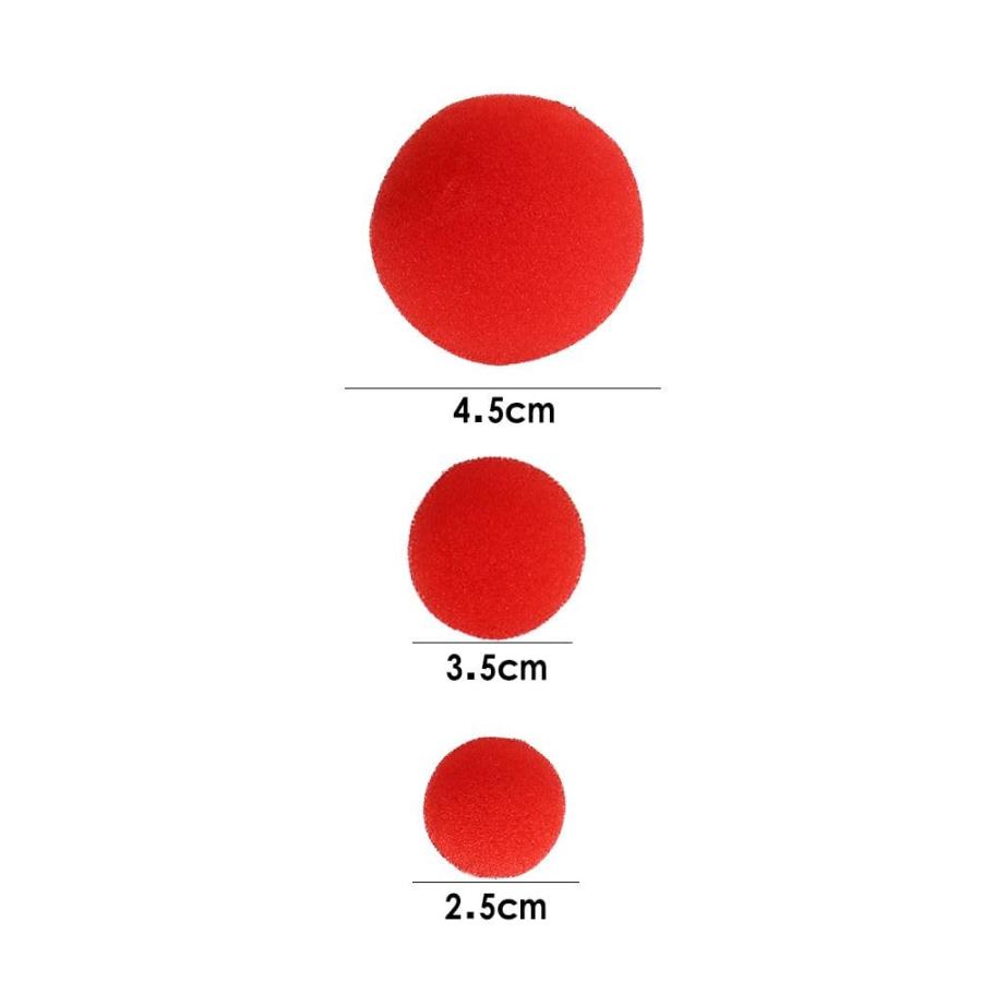 【並行輸入品】10 Pcs 2.5cm/3.5cm/4.5cm Red Sponge Balls Finger Sponge Ball Magの画像