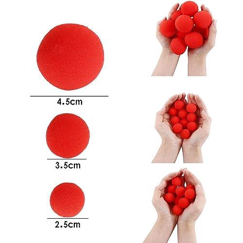 【並行輸入品】10 Pcs 2.5cm/3.5cm/4.5cm Red Sponge Balls Finger Sponge Ball Magの画像