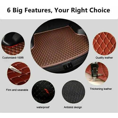 【並行輸入品】QIAOSM Custom Making for Car SUV Trunk Cargo Liners Trunk Mats Cの画像