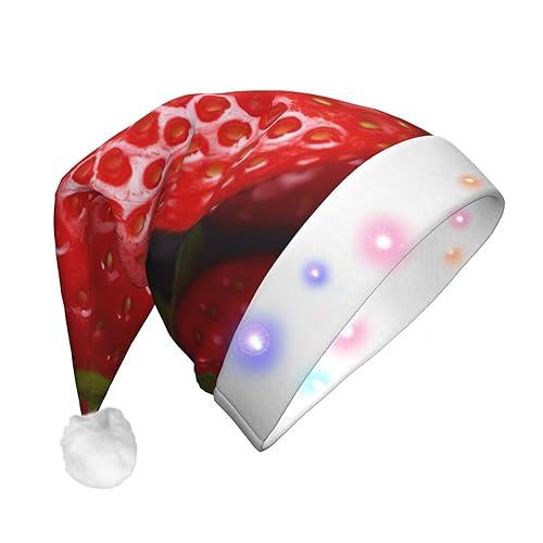 RLDOBOFE Red Strawberry Christmas Hat Novelty Plush Santa Hat wi 並行輸入品 |  | 01