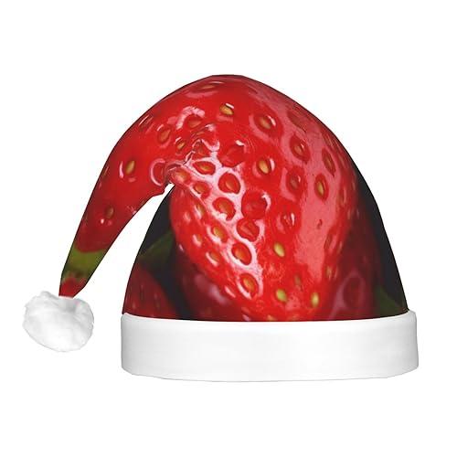 RLDOBOFE Red Strawberry Christmas Hat Novelty Plush Santa Hat wi 並行輸入品 |  | 07