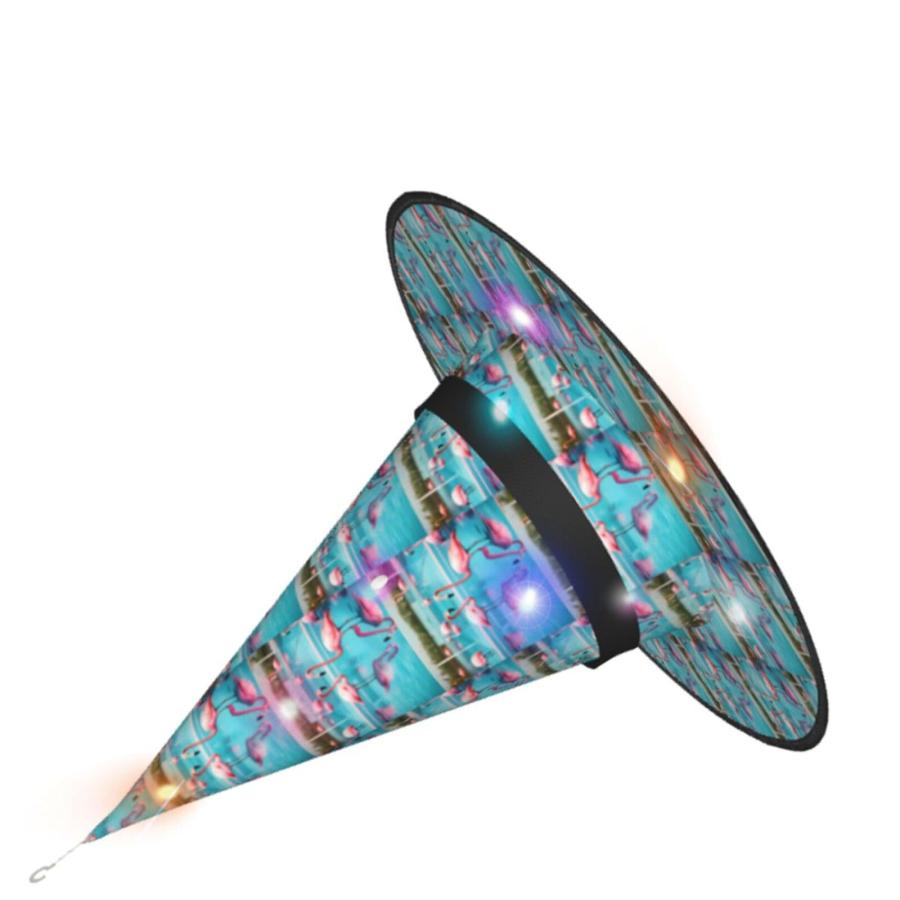 【並行輸入品】Breaux Flamingo And Swimming Pool Print Halloween Witch Hat Deco_3