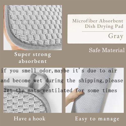 Jgalnim 3 Pack XXL Large Dish Drying Mats, Jumbo 24x17inch Micro 並行輸入品｜allinone-d｜08