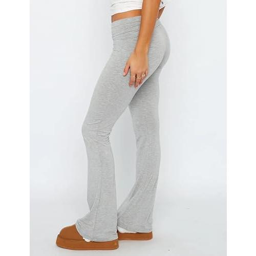 【並行輸入品】NUFIWI Women Skinny Flare Yoga Pants Low Waist Bootcut Bell Bott