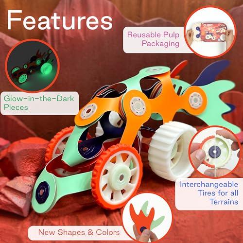 【並行輸入品】Clixo Mars Rover Pack   Glow in The Dark Wheels Magnetic Buildinの画像
