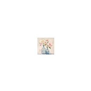 【並行輸入品】CCWACPP Pink Rose Canvas Wall Art Floral Pictures Wall Decor Flo_5