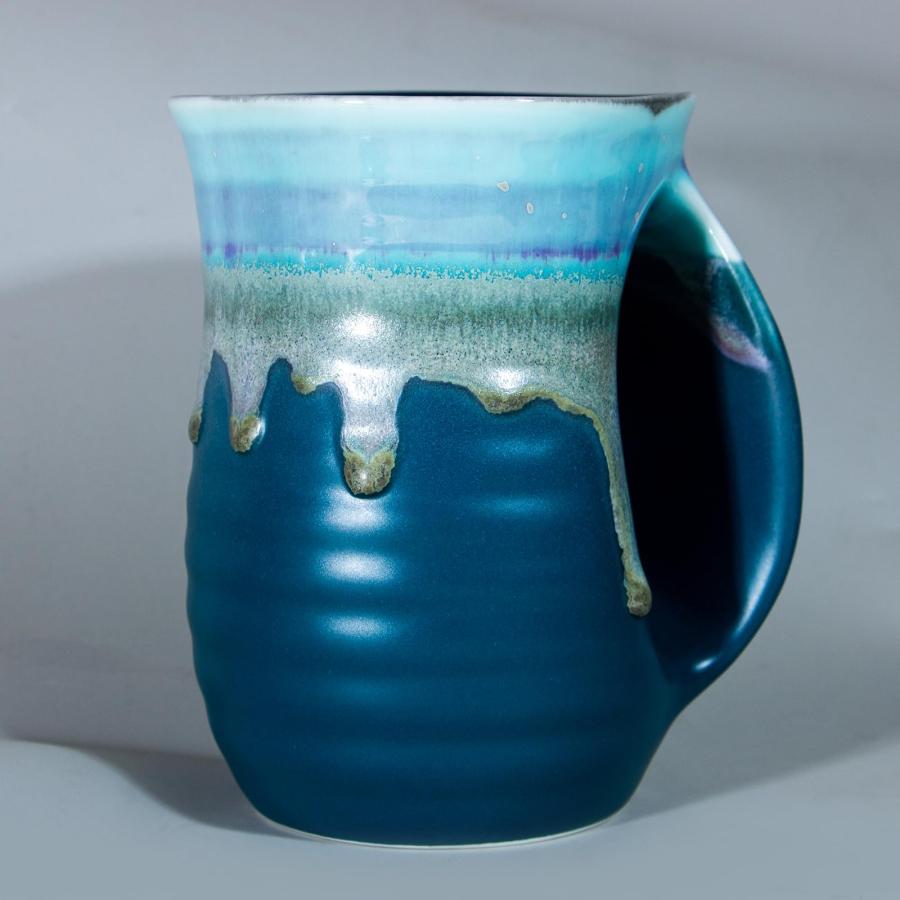 【並行輸入品】Icytrip Hand Warmer Mug,18 Oz Handmade Pottery Hand Warming Coffの画像