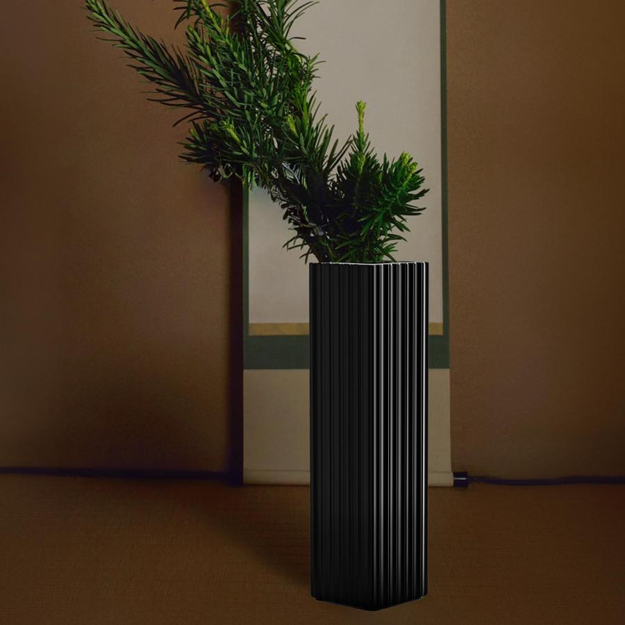 並行輸入品】18.3インチ ブラック トールフロア花瓶 装飾用 18.31in