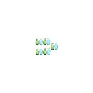 【並行輸入品】IMIKEYA 10 Pcs Stained Glass Vase Stained Glass Decor Vase for F_2