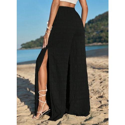 【並行輸入品】Dokotoo Summer Textured Fabrication Bohemia Pants for Women High_7
