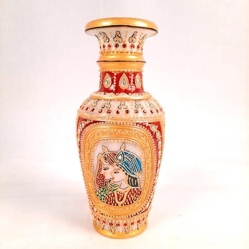【並行輸入品】Apka Mart The Online Shop Decorative Marble Multicolor Flower Vaの画像