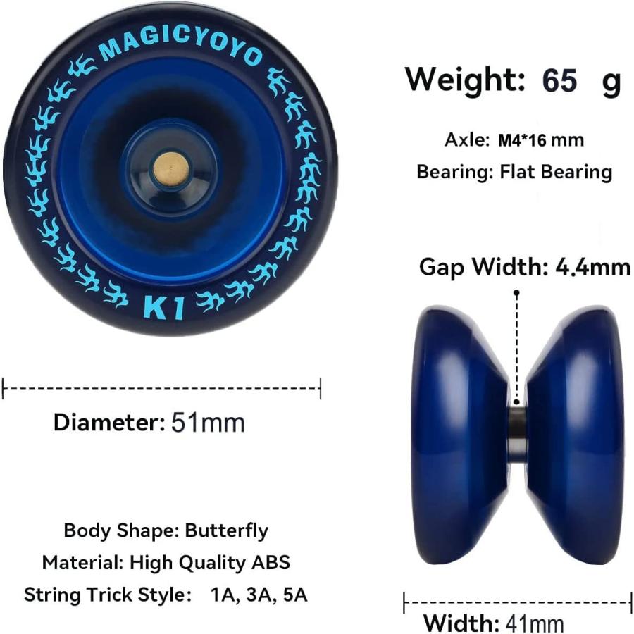 並行輸入品】MAGICYOYO レスポンシブ YoYo K1 Plus ヨーヨーケース
