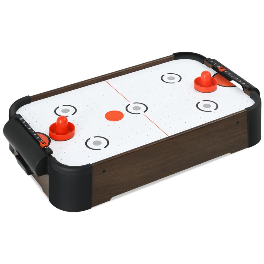 【並行輸入品】RayChee 20/24インチ ミニエアホッケーテーブル 子供用   ホッケーテーブルゲーム (20インチ、ダークブラウン) R | 