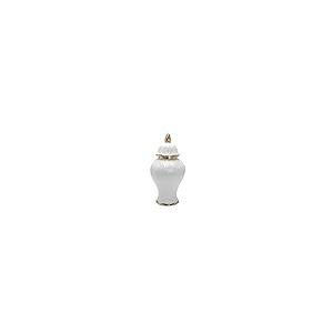 【並行輸入品】Modern Ceramic Flower Vase Temple Jar Decorative with Lid Porcelの画像